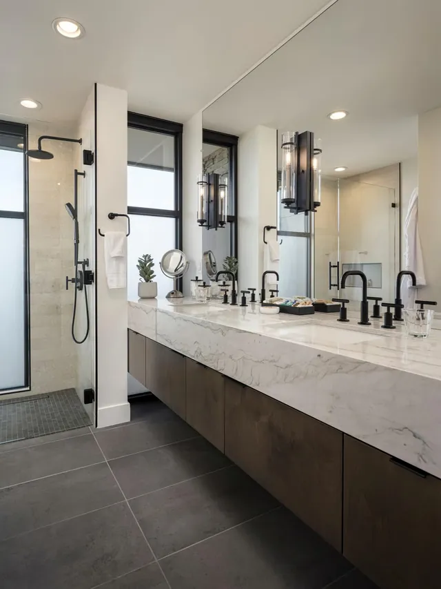 Second bathroom with a walk-in rain shower