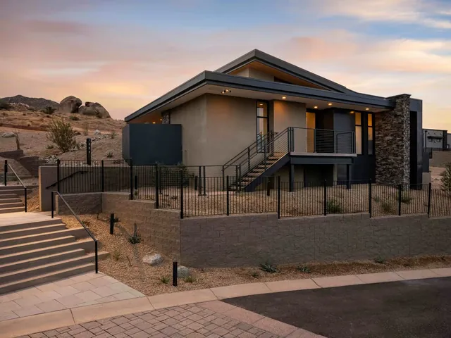 Basalt from the street at sunset