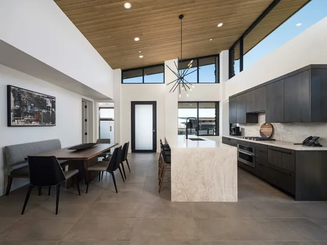 Dining table beside the kitchen
